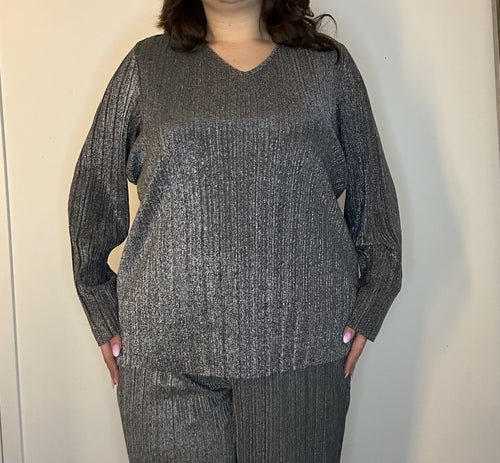 Vmclula Ls V-Neck Top Exp Cur Curve Tops