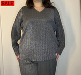 Vmclula Ls V-Neck Top Exp Cur Curve Tops