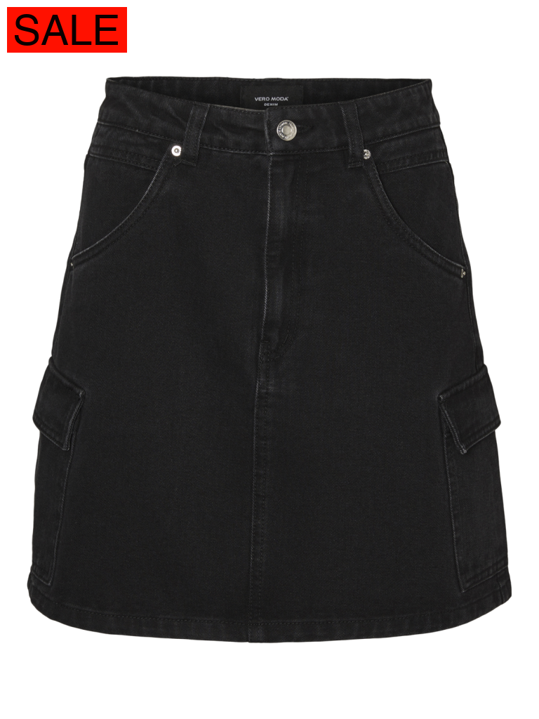 Vmoakley Hr Short Cargo Denim Skirt Rokken En Shorts