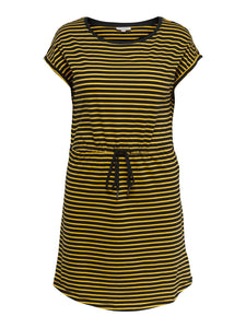 CARAPRIL SS KNEE DRESS STRIPE JRS NOOS CUR