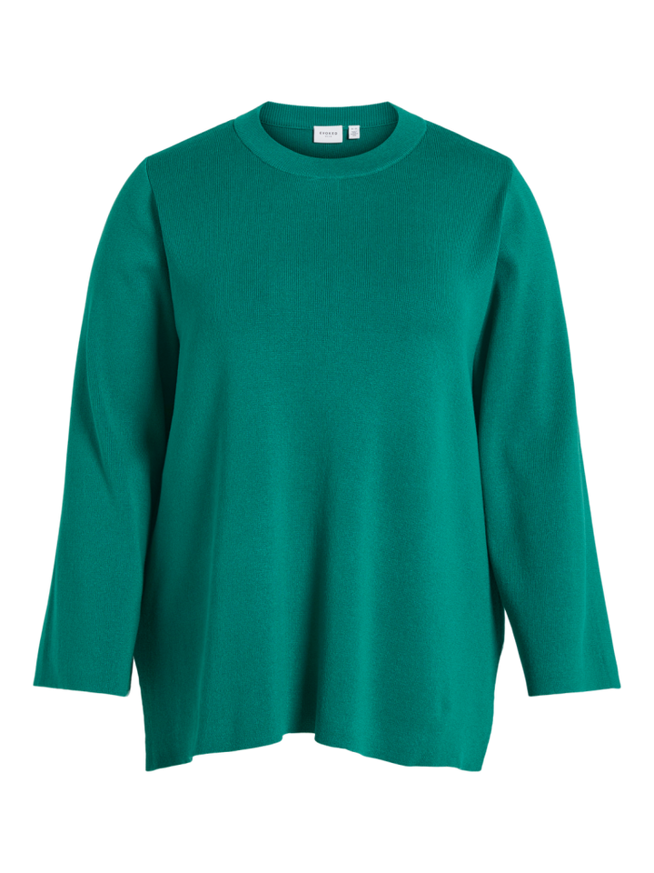 Vielina O-Neck L/S Knit Top/Cur Curve Truien