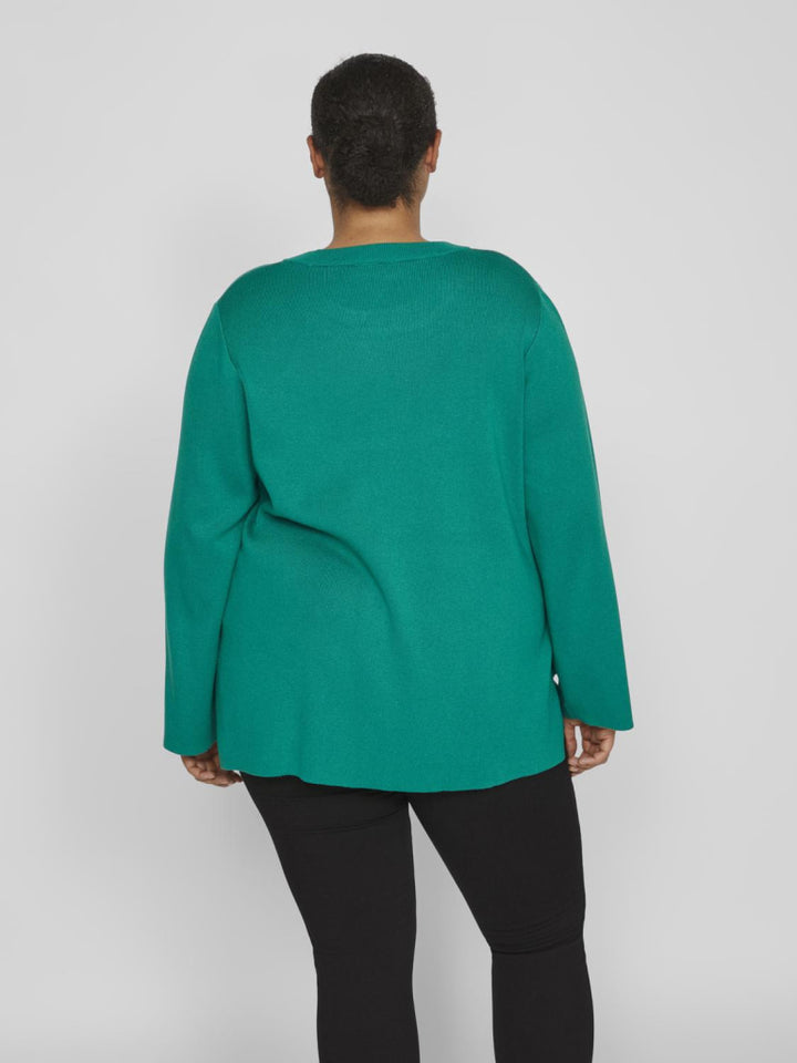 Vielina O-Neck L/S Knit Top/Cur Curve Truien