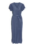 VIKERASA S/S PLISSE MIDI DRESS