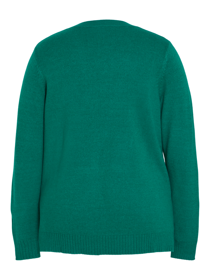 VIRIL V-NECK L/S KNIT TOP/CUR - NOOS