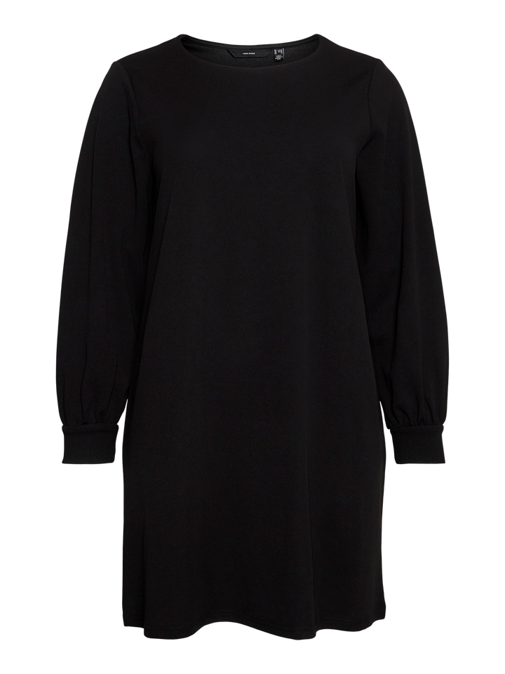 VMCALLISON LS O-NECK DRESS JRS CUR