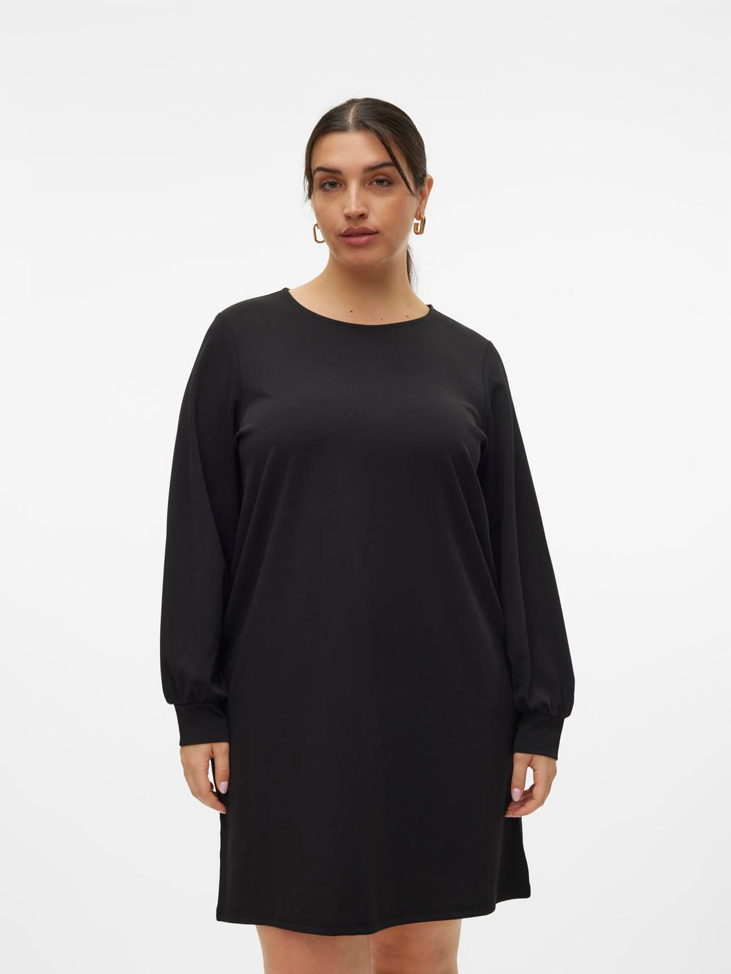 VMCALLISON LS O-NECK DRESS JRS CUR