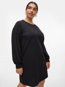 VMCALLISON LS O-NECK DRESS JRS CUR