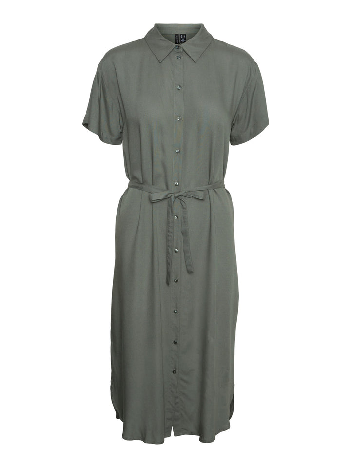 VMBUMPY SS CALF SHIRT DRESS