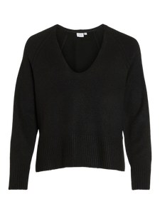 VIPRIMIA L/S V-NECK KNIT TOP/TES