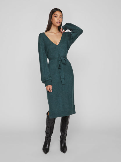 Viril Rev V-Neck Knit Dress - Noos Jurken