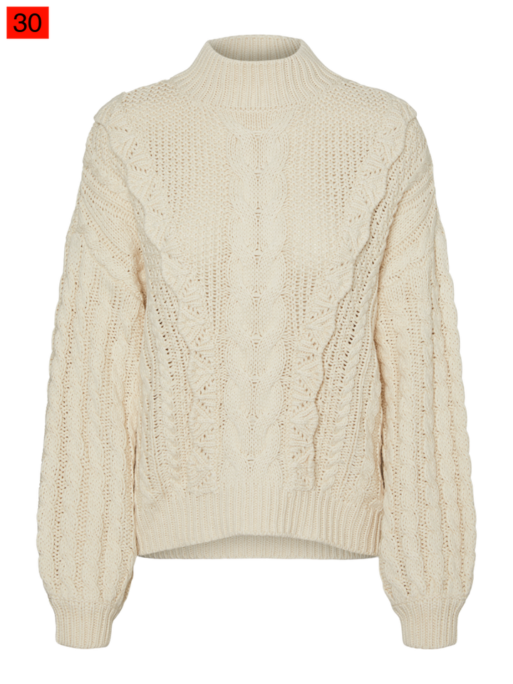 Vmvanilla Ls High Neck Pullover Truien