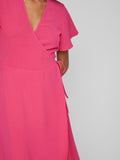 Lovie S/S Wrap Midi Dress/ Jurken