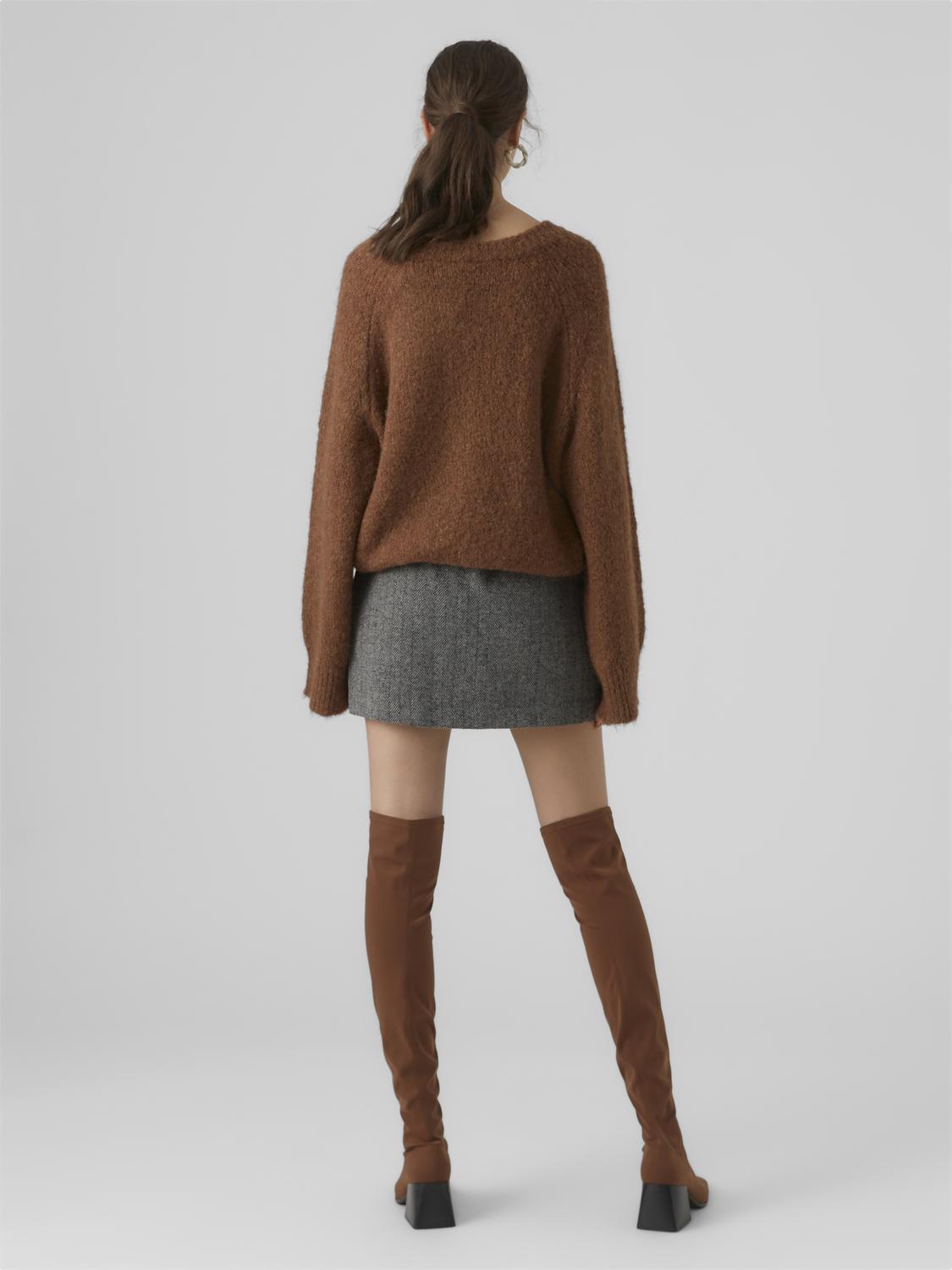 Vmlizzie Hr Herringbone Mini Skirt Rokken En Shorts