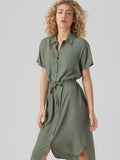 VMBUMPY SS CALF SHIRT DRESS