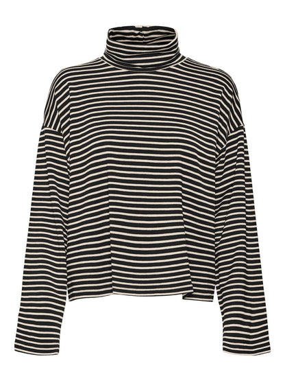 Vmfiona Ls Roll Neck Short Top Tops