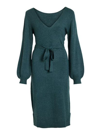 Viril Rev V-Neck Knit Dress - Noos Jurken