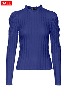 London L/S Lace Detail Top Vip Tops