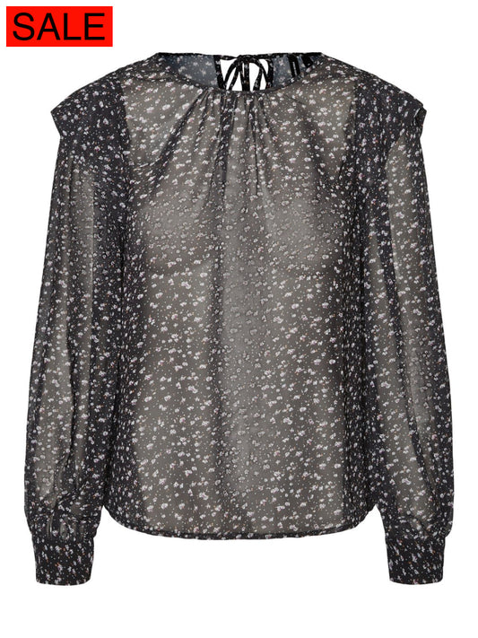 Perla L/S Detail Top Tops