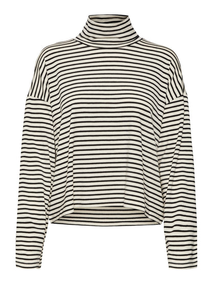 Vmfiona Ls Roll Neck Short Top Tops