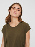 Mathilde S/S Loose Long Top Bg Noos T-Shirts & Tops