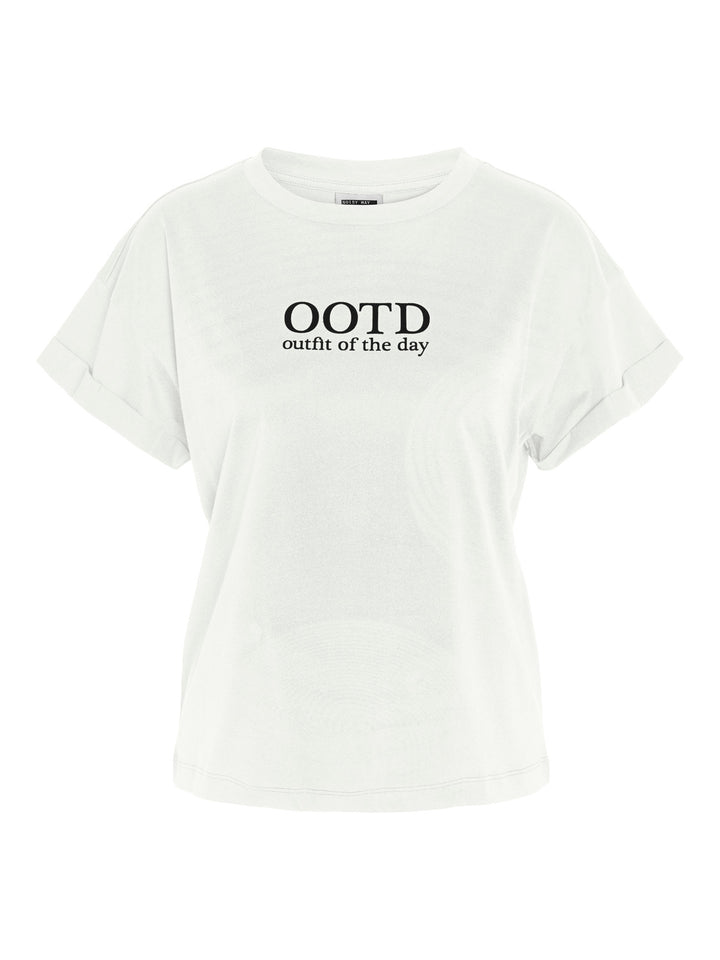 GABY QUOTE S/S O-NECK T-SHIRT