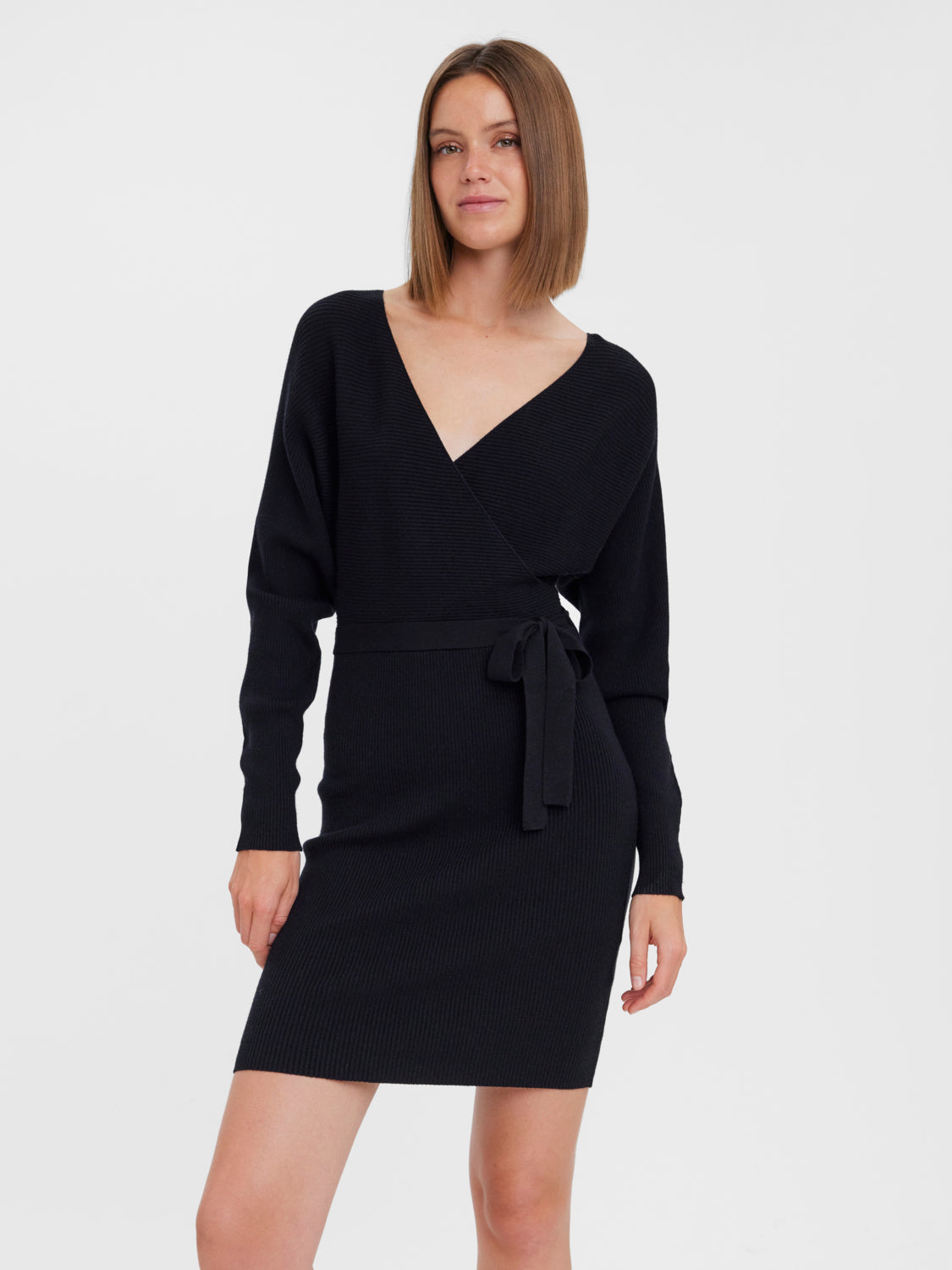 Hollyrem Ls V-Neck Dress Ga Noos Jurken