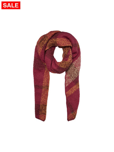 Emma Heavy Knit Check Scarf Accessoires