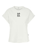 ABBIE QUOTE S/S O-NECK T-SHIRT