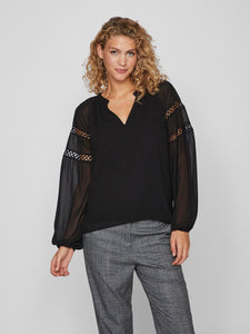 Viura V-Neck L/S Top Tops