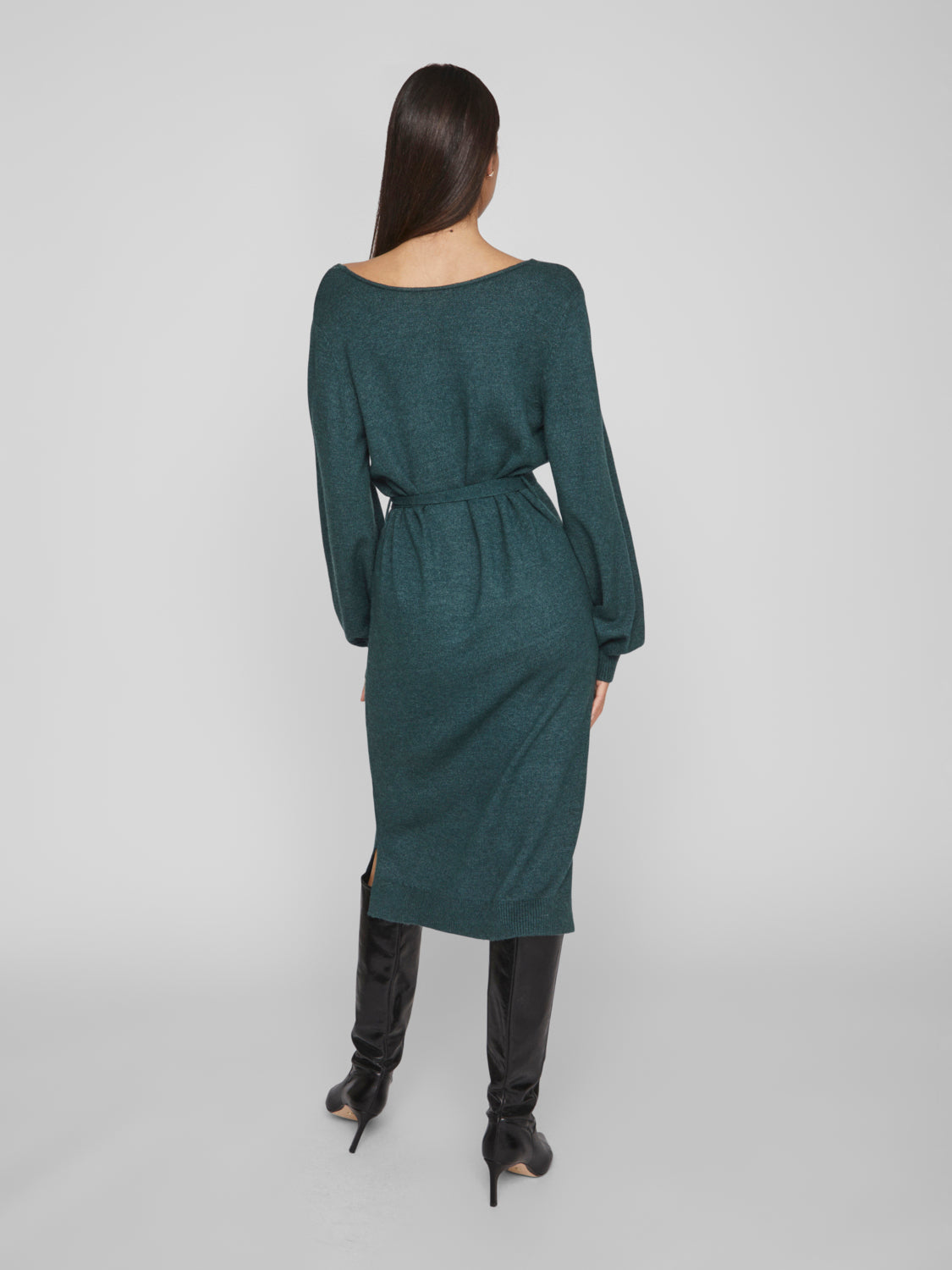Viril Rev V-Neck Knit Dress - Noos Jurken