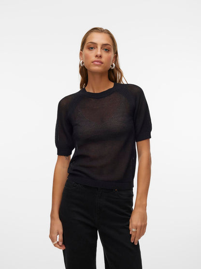 VMNEWLEXSUN MESH 2-4 O-NECK PULLOVER