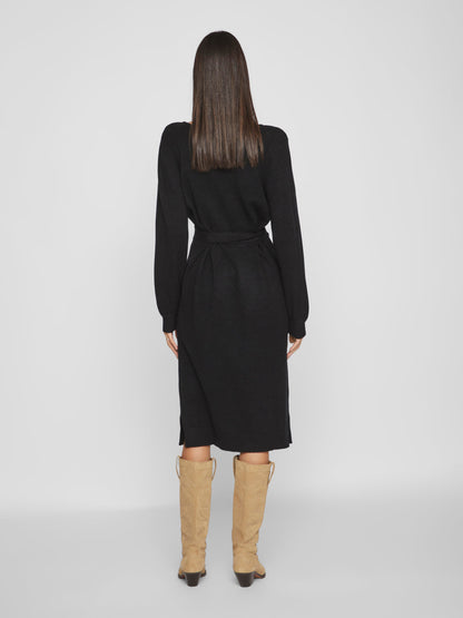 Viril Rev V-Neck Knit Dress - Noos Jurken
