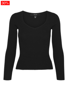 Vmwillow Shine Ls Sweetheart Pullover Tops