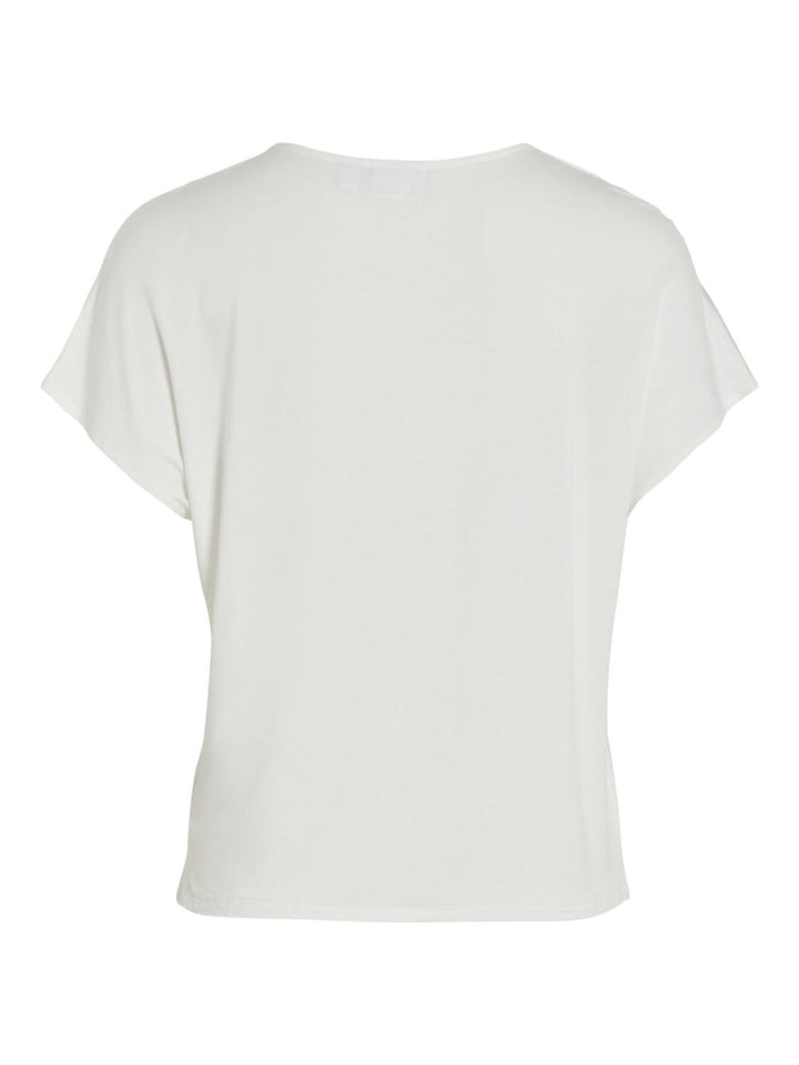 Viellette V-Neck S/S Satin Top - Noos Tops