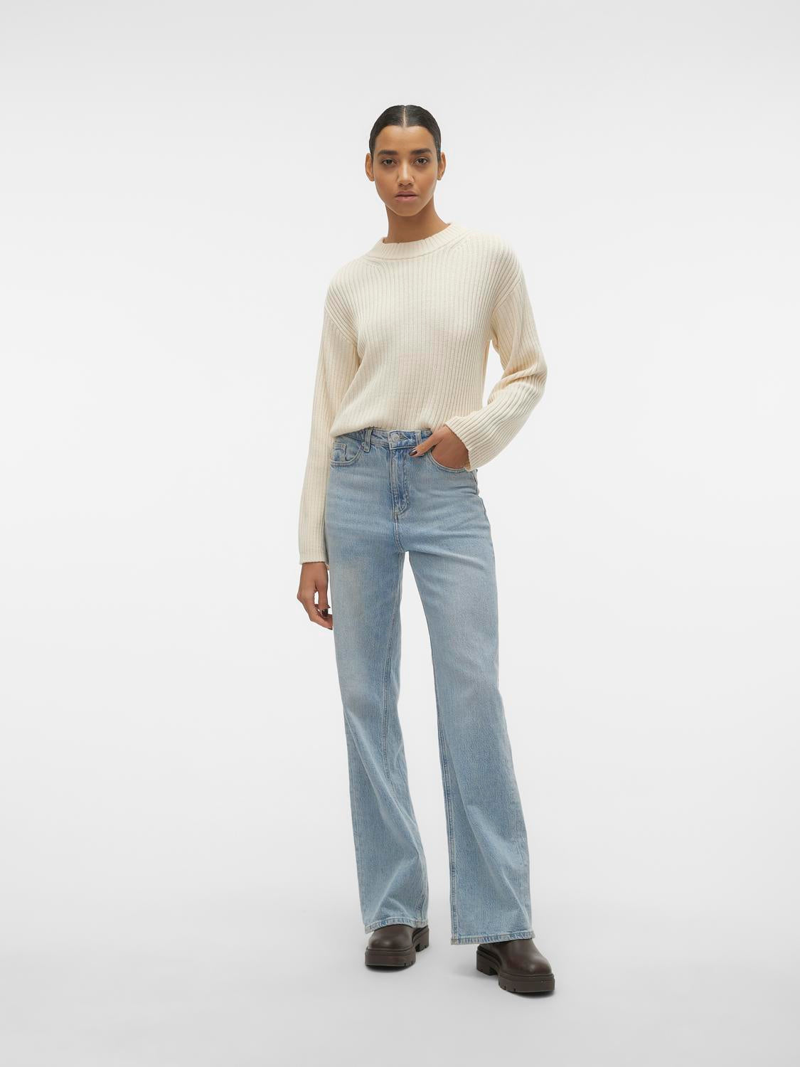 Vmhilde Ls O-Neck Short Pullover Noos Truien