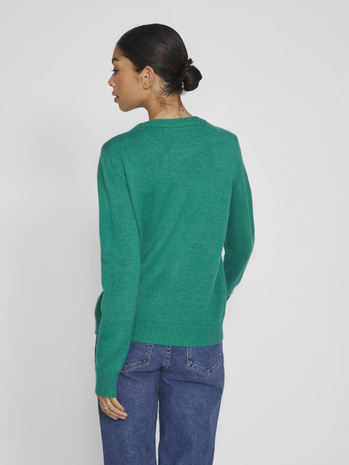 VIRIL O-NECK L/S KNIT TOP - NOOS