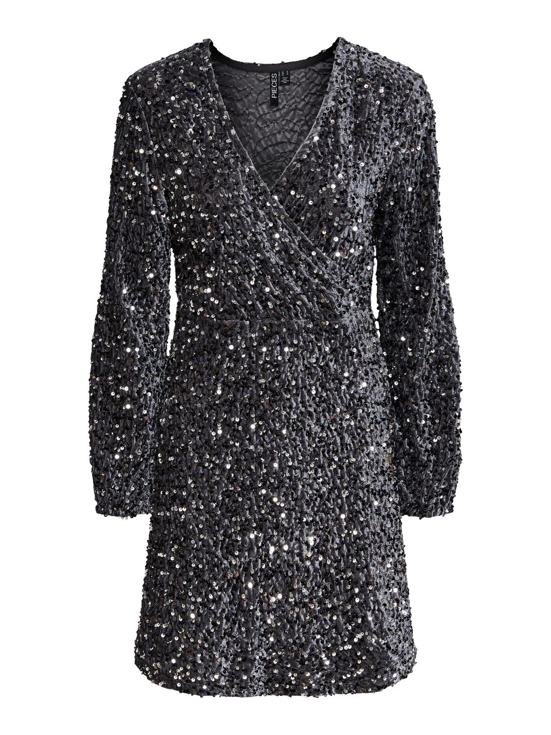 Pckam Ls Wrap Dress Bc Jurken