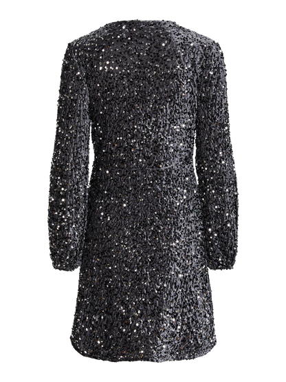 Pckam Ls Wrap Dress Bc Jurken